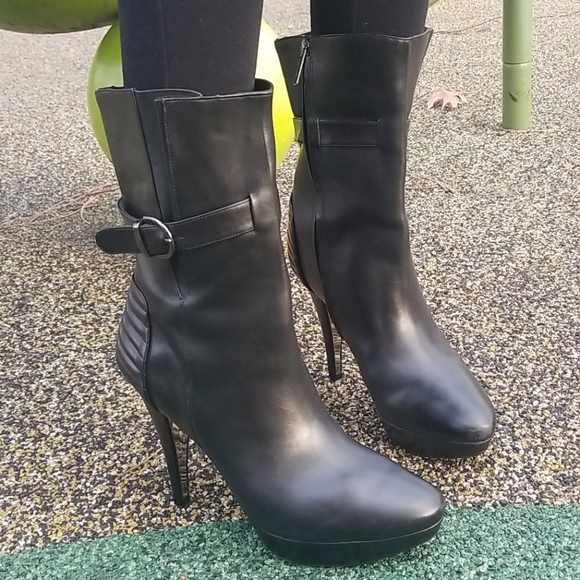 Kenneth Cole leather boots size 9.5 - Picture 2 of 12